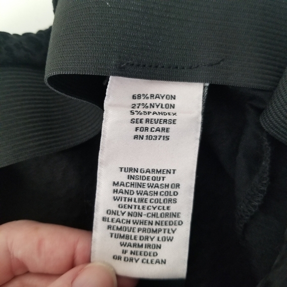 Nanette Lepore Black Velvet Textured Leggings Size M Geometric Print - Picture 6 of 10